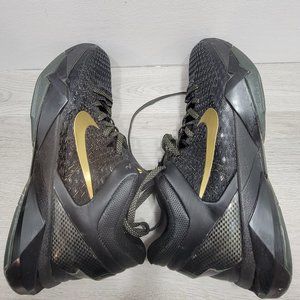 Nike Zoom Kobe 7 System Elite Away 2012 Size 9.5 BLACK AND GOLD